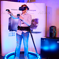 Игровые VR-технологии на презентации Dell